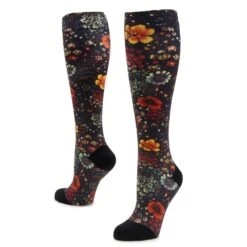 Compression Midnight Garden Socks -Fashion Shoe Store ALG 92602 S3