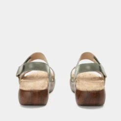 Bailee Woven Sage Sandal -Fashion Shoe Store BAI 6132 S3