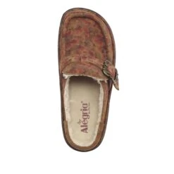 Shoes Brigid Cognac & Roses Clog -Fashion Shoe Store BRI 7764 S4
