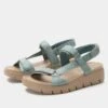 Henna Aged Denim Sandal
