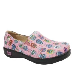 Shoes Keli Sugar Skulls Pink Professional Shoe -Fashion Shoe Store KEL 7621 S2