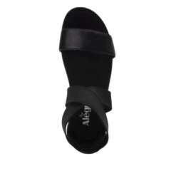Lucia Black Sandal 8 Lucia Black Sandal -Fashion Shoe Store LUC 601 S4