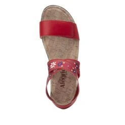Lucia Red Sandal -Fashion Shoe Store LUC 7764 S4