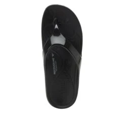 Ode Black Gloss Sandal -Fashion Shoe Store ODE 7441 S4