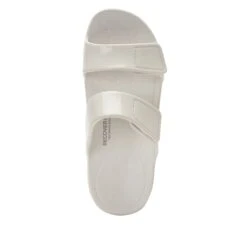 Orbyt White Gloss Sandal -Fashion Shoe Store ORB 7439 S4
