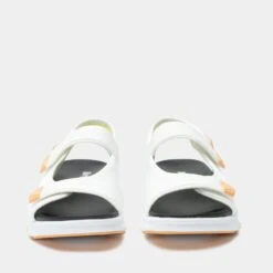 Sandie White Sandal -Fashion Shoe Store SDI 6207 S5