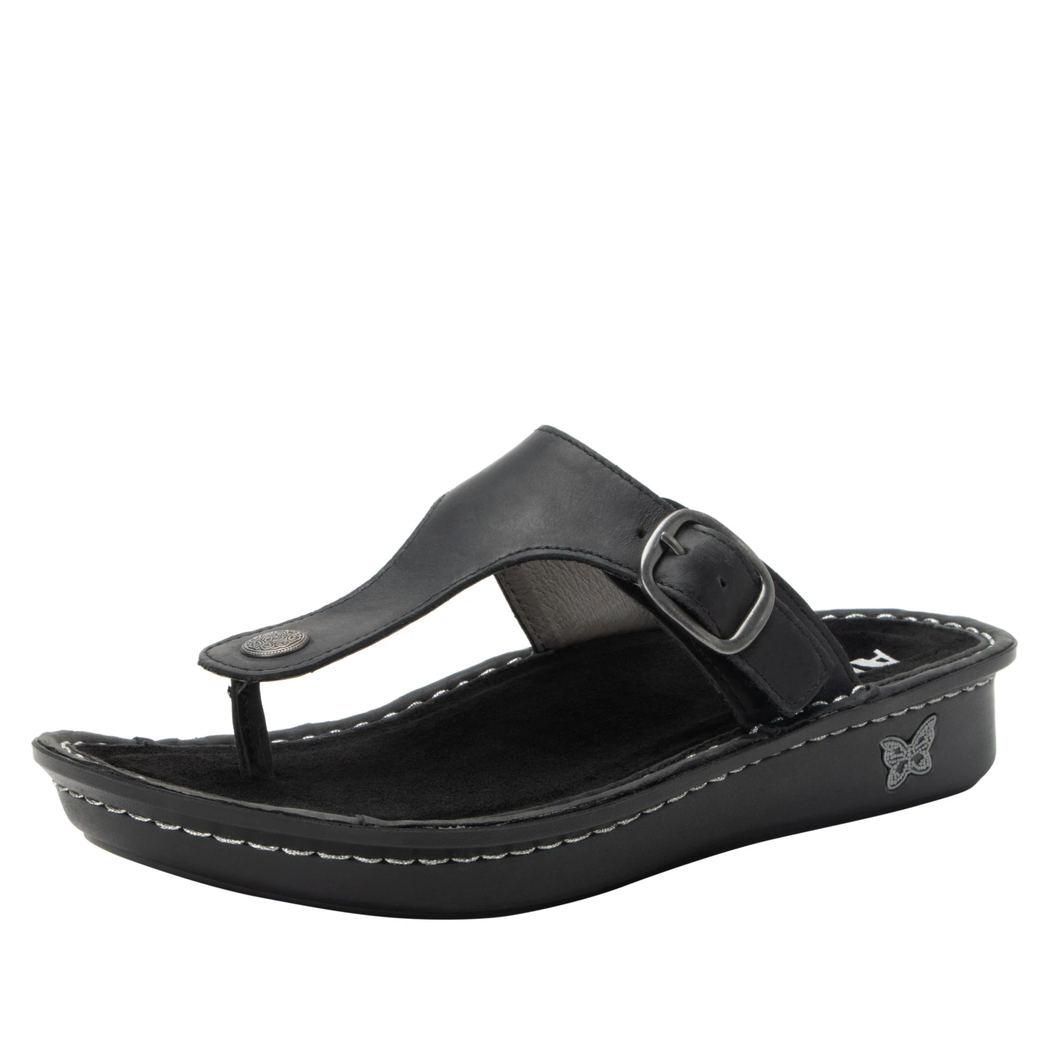 Vella Oiled Black Sandal 1 Vella Oiled Black Sandal