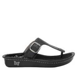 Vella Oiled Black Sandal 8 Vella Oiled Black Sandal -Fashion Shoe Store VEL 7414 S2