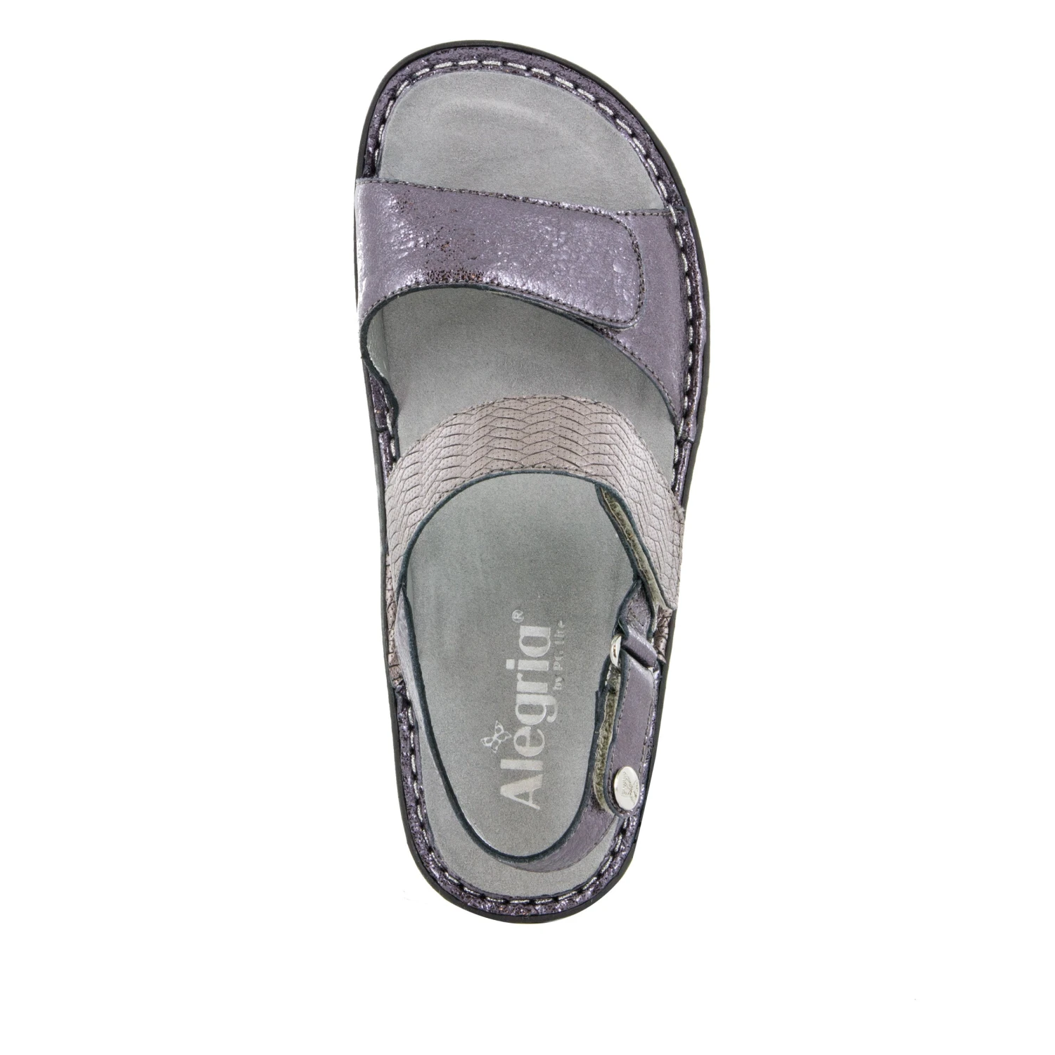 Verona Braided Pewter Sandal 4 Verona Braided Pewter Sandal - Image 4