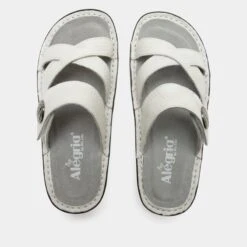 Victoriah Basketry White Sandal 9 Victoriah Basketry White Sandal -Fashion Shoe Store VIC 6113 S4