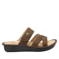 Victoriah Oiled Brown Sandal -Fashion Shoe Store VIC 7412 S2
