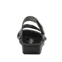 Victoriah Oiled Black Sandal -Fashion Shoe Store VIC 7414 S3