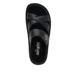 Victoriah Oiled Black Sandal -Fashion Shoe Store VIC 7414 S4