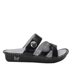 Victoriah Black Patent Sandal -Fashion Shoe Store VIC 7755 S2